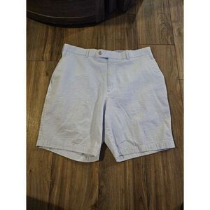 Peter Millar Blue and White‎ Seersucker Shorts